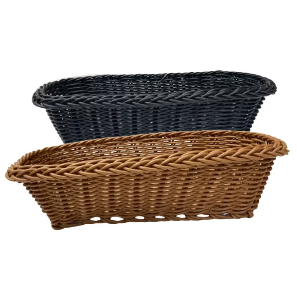 Corbeille à pain fil rotin long 26 cm